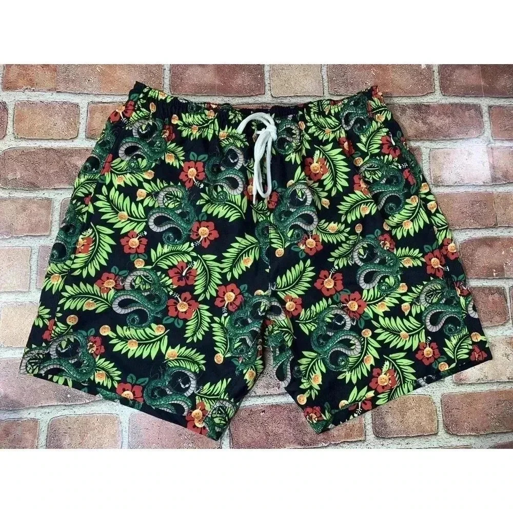 New Mens Dragon Ball Super Swimming Trunks sz Small